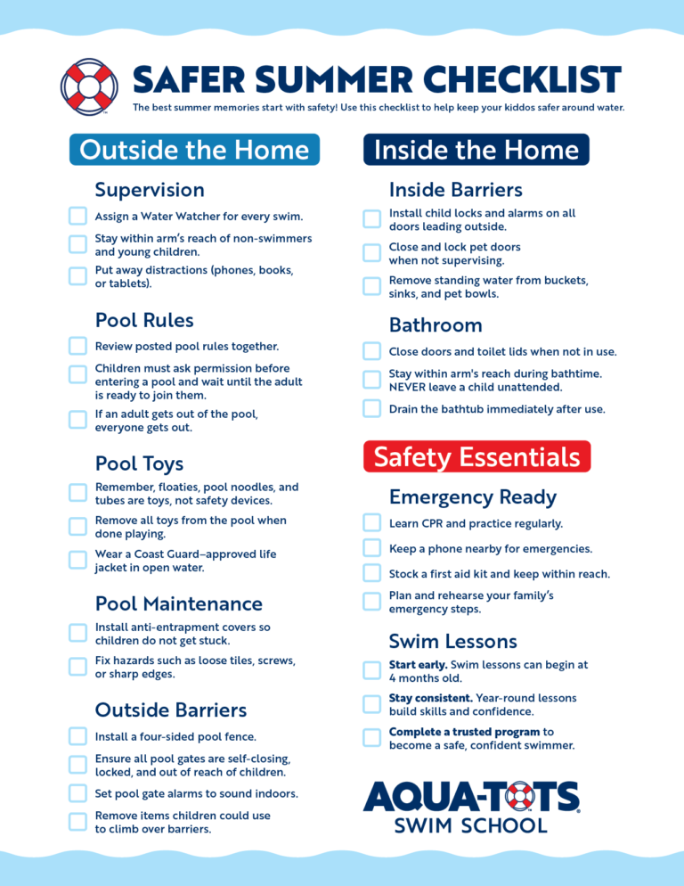 Swimming Pool Safety: 10 Tips For A Safer Summer | Aqua-Tots
